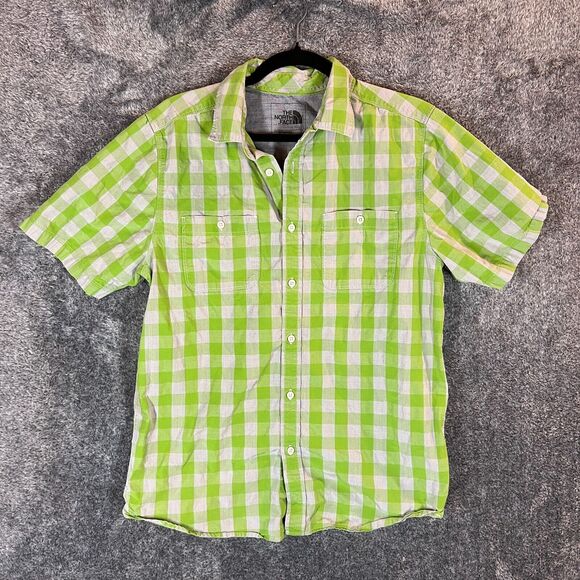 The North Face Other - The North Face Shirt Mens Medium Green Plaid Hiking Adventure Outdoors Summer